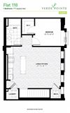 Flat 118 Floorplan Flat 118 Floorplan at Verde Pointe